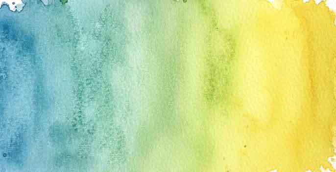 Mezcla en Acuarela Cerulean Blue Chromium y Lemon Yellow