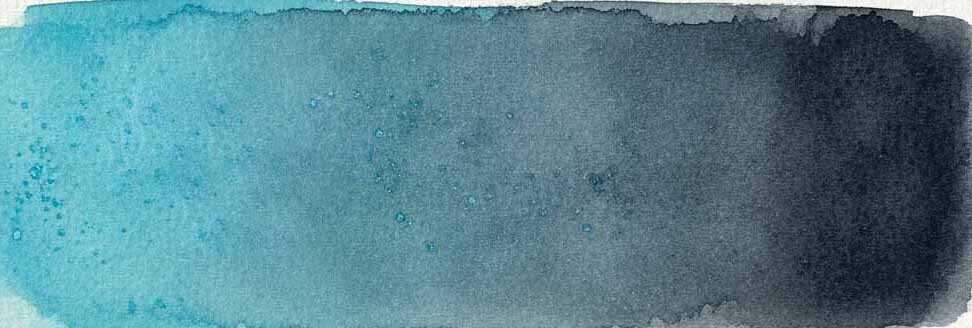 Mezcla en Acuarela Cobalt Turquoise con Payne's Gray