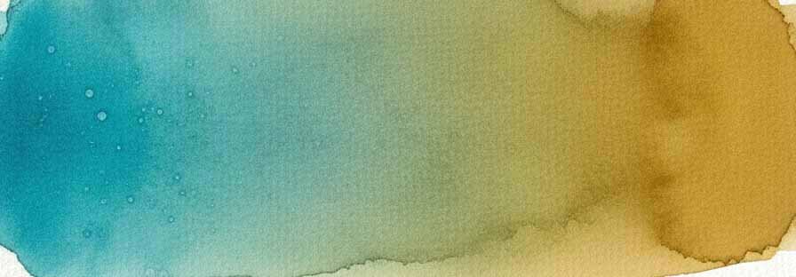 Mezcla en Acuarela Cobalt Turquoise con Yellow Ochre 