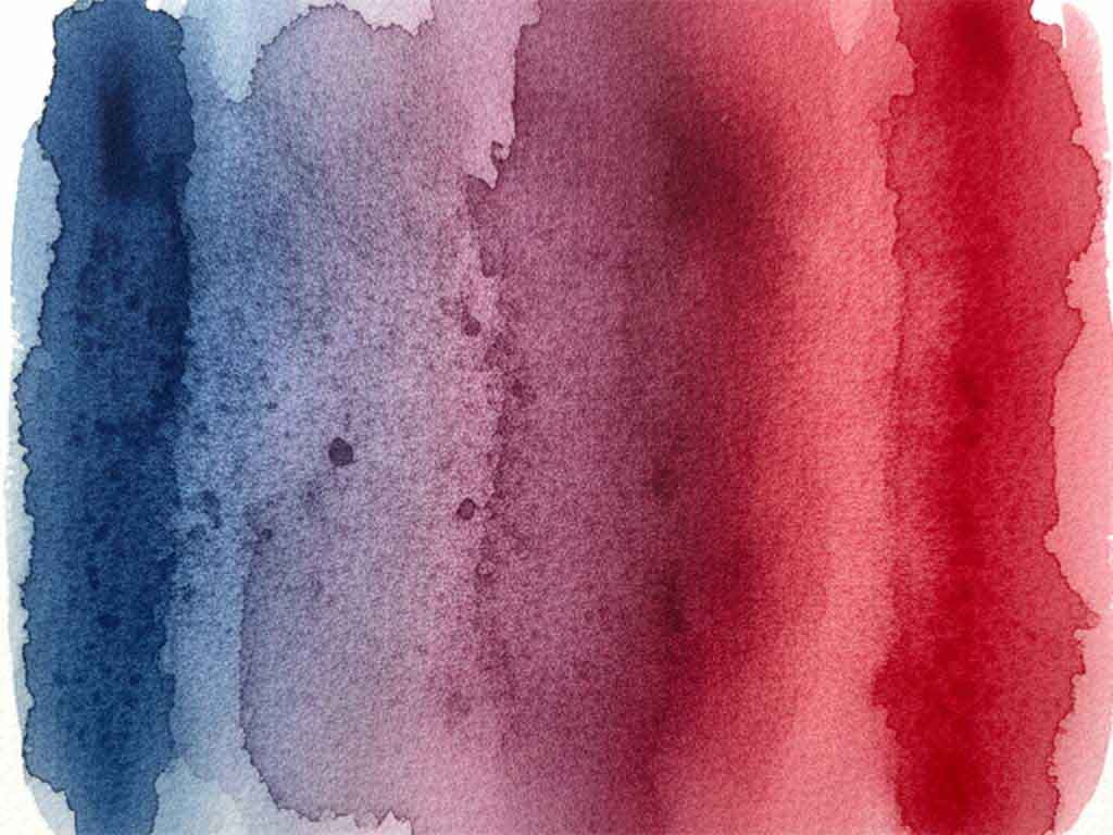 Mezcla en Acuarela de Phthalo Blue RS con rojo